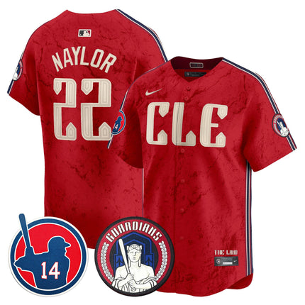Men's Cleveland Guardians Larry Doby Patch City Connect Vapor Premier Limited Jersey - All Stitched