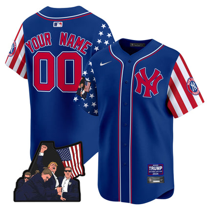 New York Yankees Make American Great Again Vapor Premier Limited Custom Jersey - All Stitched