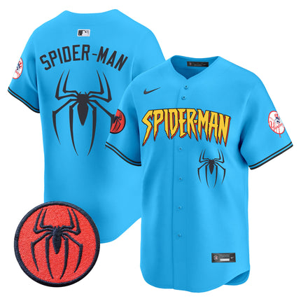 Men's New York Yankees Spider-Man Vapor Premier Limited Jersey - All Stitched
