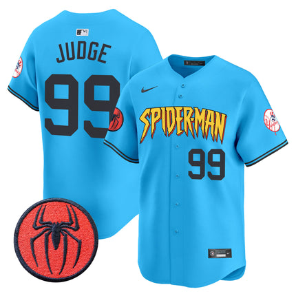 Men's New York Yankees Spider-Man Vapor Premier Limited Jersey - All Stitched