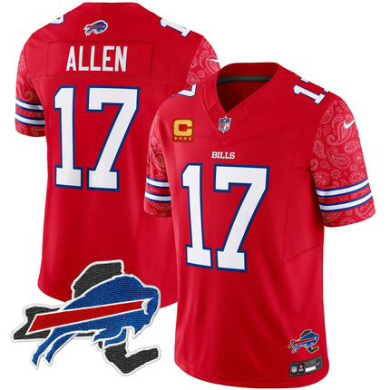 Men's Bills New York Patch Vapor Limited Jersey V2 - All Stitched