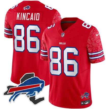 Men's Bills New York Patch Vapor Limited Jersey V2 - All Stitched