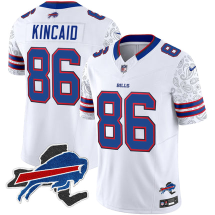 Men's Bills New York Patch Vapor Limited Jersey V2 - All Stitched