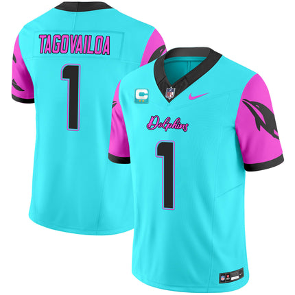 Men's Dolphins Miami Vice Vapor Limited Jersey - All Stitched