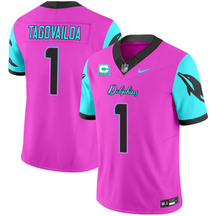 Men's Dolphins Miami Vice Vapor Limited Jersey - All Stitched