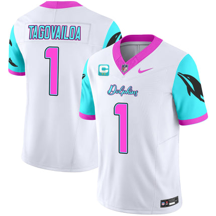 Men's Dolphins Miami Vice Vapor Limited Jersey - All Stitched