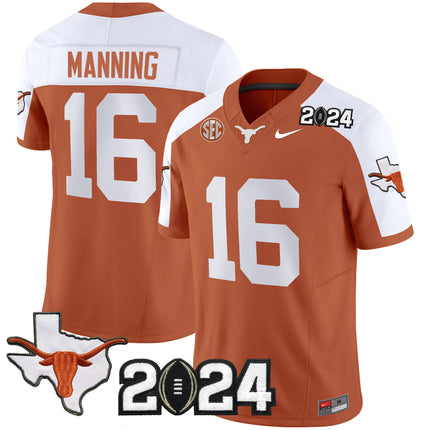 Men's Texas Longhorns 2024 Vapor Limited Jersey - All Stitched
