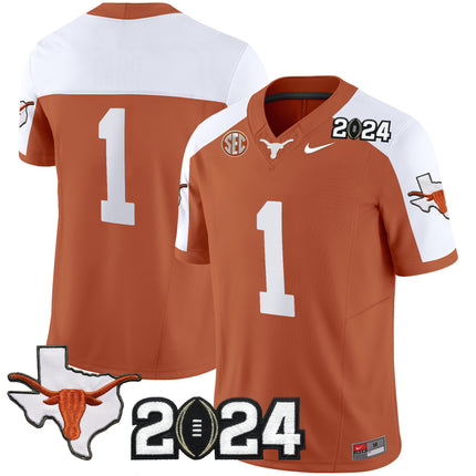 Men's Texas Longhorns 2024 Vapor Limited Jersey - All Stitched