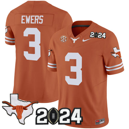 Men's Texas Longhorns 2024 Vapor Limited Jersey - All Stitched
