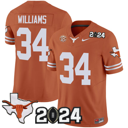 Men's Texas Longhorns 2024 Vapor Limited Jersey - All Stitched