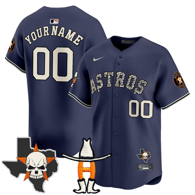 Houston Astros Halloween Vapor Premier Limited Custom Jersey - All Stitched