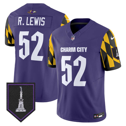 Men's Ravens City Edition Patch Vapor Limited Jersey - All Stitched