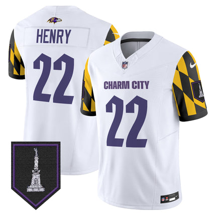 Men's Ravens City Edition Patch Vapor Limited Jersey - All Stitched