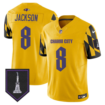 Men's Ravens City Edition Patch Vapor Limited Jersey - All Stitched