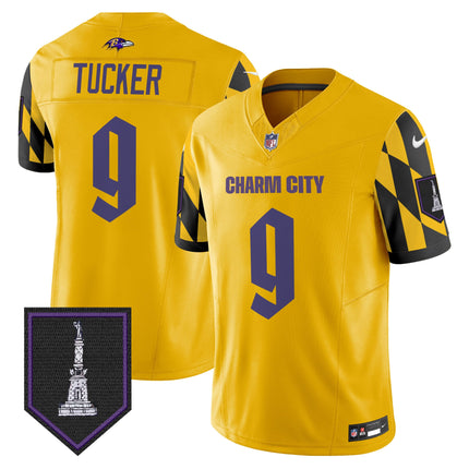 Men's Ravens City Edition Patch Vapor Limited Jersey - All Stitched
