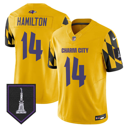 Men's Ravens City Edition Patch Vapor Limited Jersey - All Stitched