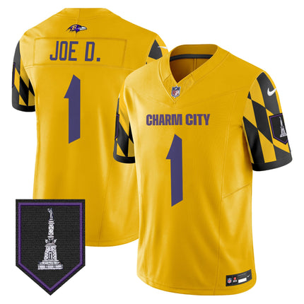 Men's Ravens City Edition Patch Vapor Limited Jersey - All Stitched