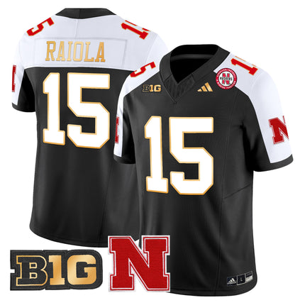 Men's Nebraska Cornhuskers 2024 Gold Trim Vapor Limited Jersey - All Stitched