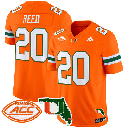 Men's Miami Hurricanes 2024 Florida Patch Vapor Limited Jersey - All Stitched