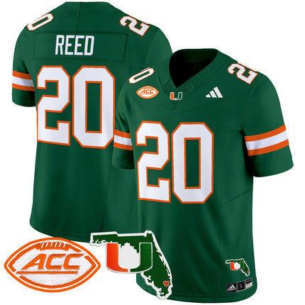 Men's Miami Hurricanes 2024 Florida Patch Vapor Limited Jersey - All Stitched