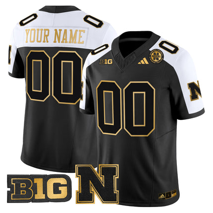 Nebraska Cornhuskers 2024 Gold Vapor Limited Custom Jersey - All Stitched