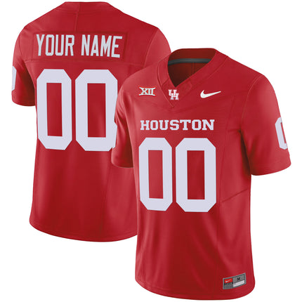 Custom Name/Gender Houston Cougars Oilers Inspired Vapor Jersey V4 - All Stitched