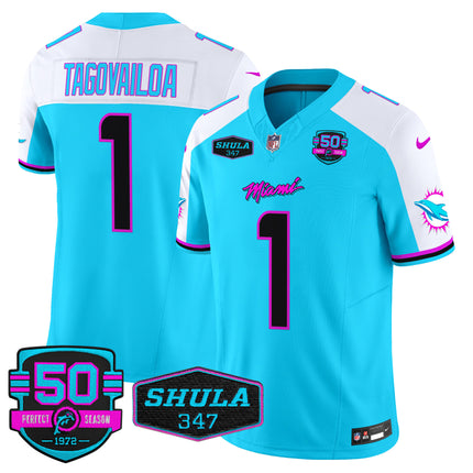 Men's Dolphins Miami Vice Vapor Limited Jersey V4 - All Stitched