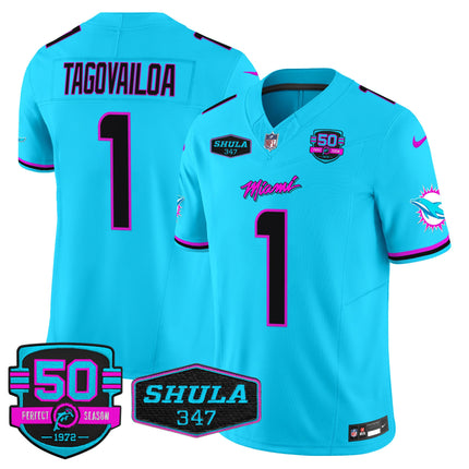 Men's Dolphins Miami Vice Vapor Limited Jersey V4 - All Stitched