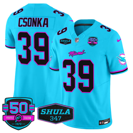 Men's Dolphins Miami Vice Vapor Limited Jersey V4 - All Stitched