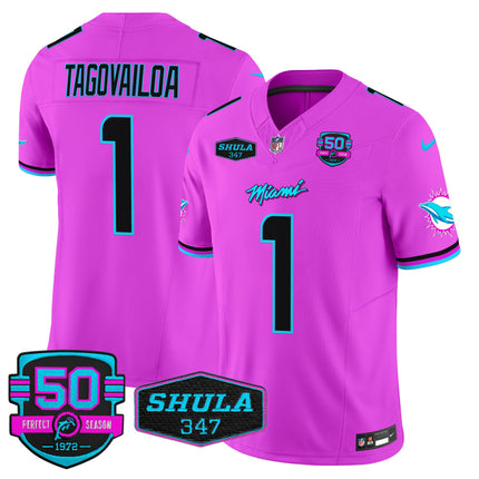 Men's Dolphins Miami Vice Vapor Limited Jersey V4 - All Stitched