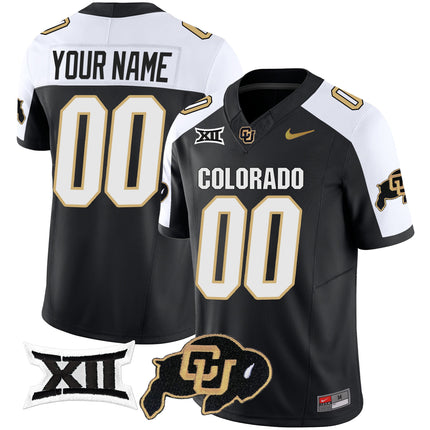 Custom Name/Gender Colorado Buffaloes Vapor Limited Jersey V2 - Big 12 XII Patch - All Stitched
