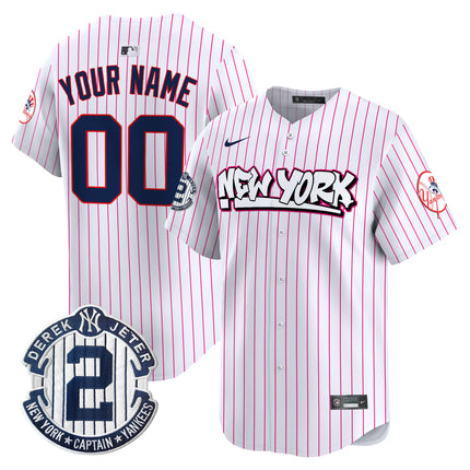 Custom Name/Gender New York Yankees Graffiti Vapor Premier Limited Jersey V2 - All Stitched