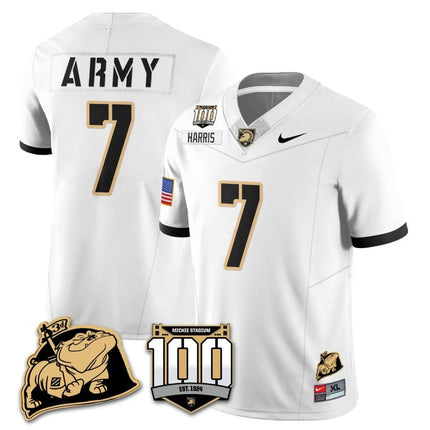 Men's Army Black Knights 100th Anniversary Patch Vapor Jersey - All Stitched