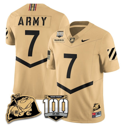 Men's Army Black Knights 100th Anniversary Patch Vapor Jersey - All Stitched