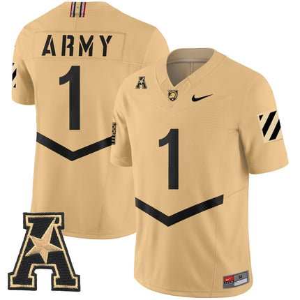 Men's Army Black Knights 2024 Vapor Limited Jersey - AAC Patch - All Stitched