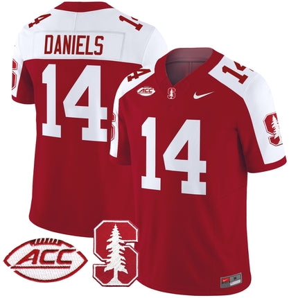 Men's Stanford Cardinal 2024 ACC Patch Vapor Limited Jersey - All Stitched