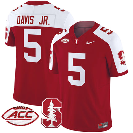 Men's Stanford Cardinal 2024 ACC Patch Vapor Limited Jersey - All Stitched