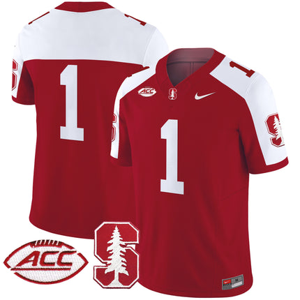 Men's Stanford Cardinal 2024 ACC Patch Vapor Limited Jersey - All Stitched