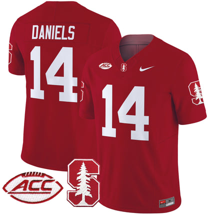Men's Stanford Cardinal 2024 ACC Patch Vapor Limited Jersey - All Stitched