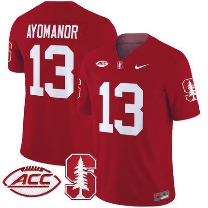 Men's Stanford Cardinal 2024 ACC Patch Vapor Limited Jersey - All Stitched