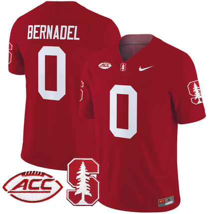 Men's Stanford Cardinal 2024 ACC Patch Vapor Limited Jersey - All Stitched