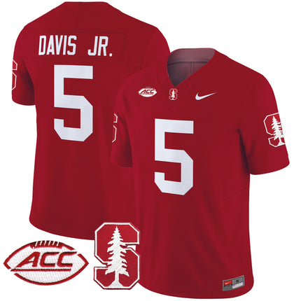 Men's Stanford Cardinal 2024 ACC Patch Vapor Limited Jersey - All Stitched