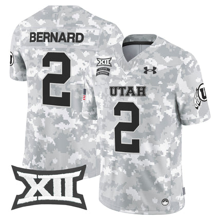 Utah Utes 2024 Salute to Service Vapor Limited Jersey - Arctic Camo - All Stitched
