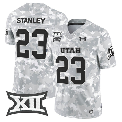 Utah Utes 2024 Salute to Service Vapor Limited Jersey - Arctic Camo - All Stitched