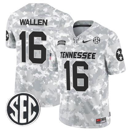 Tennessee Volunteers 2024 Salute to Service Vapor Limited Jersey - Arctic Camo - All Stitched