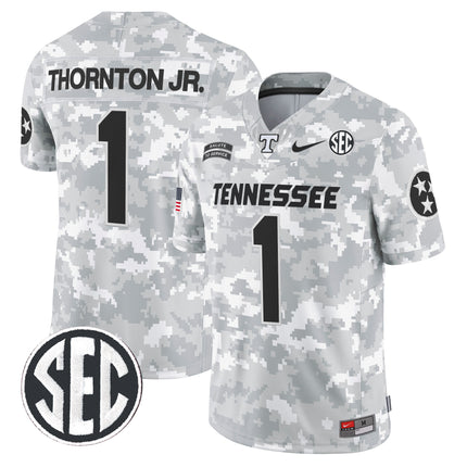 Tennessee Volunteers 2024 Salute to Service Vapor Limited Jersey - Arctic Camo - All Stitched