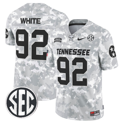 Tennessee Volunteers 2024 Salute to Service Vapor Limited Jersey - Arctic Camo - All Stitched