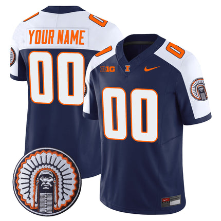 Illinois Fighting Illini Vapor Limited Custom Jersey - All Stitched