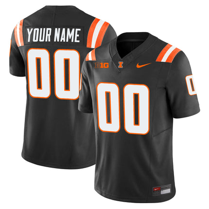 Illinois Fighting Illini Vapor Limited Custom Jersey - All Stitched