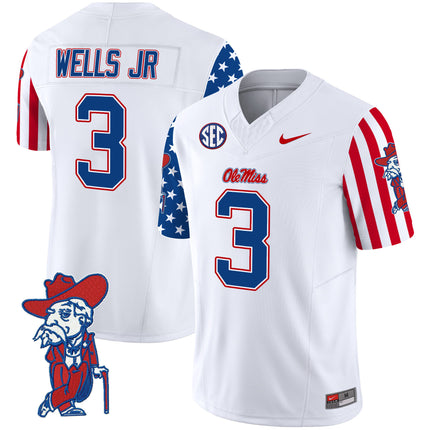 Men's Ole Miss Rebels American Style Vapor Limited Jersey - All Stitched